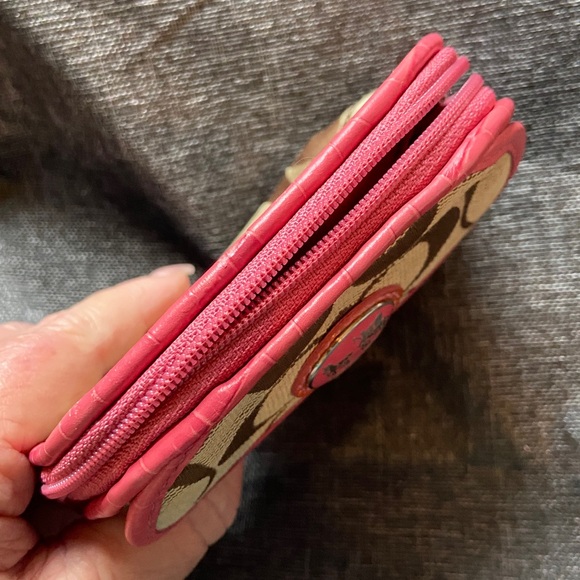 Coach Y2K Monogram Croc Coin Case EUC - Picture 7 of 8